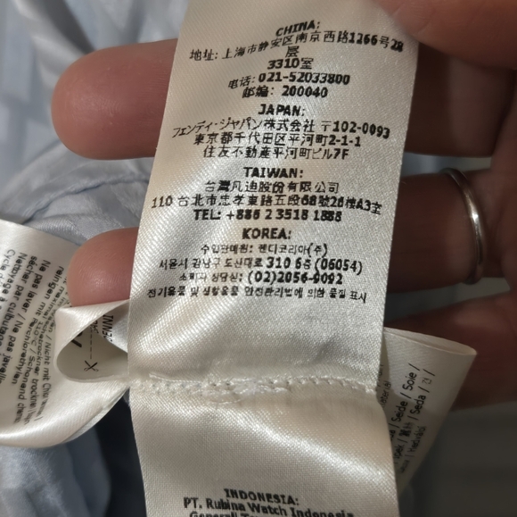 Fendi Light Blue Belted Dress - Picture 11 of 16